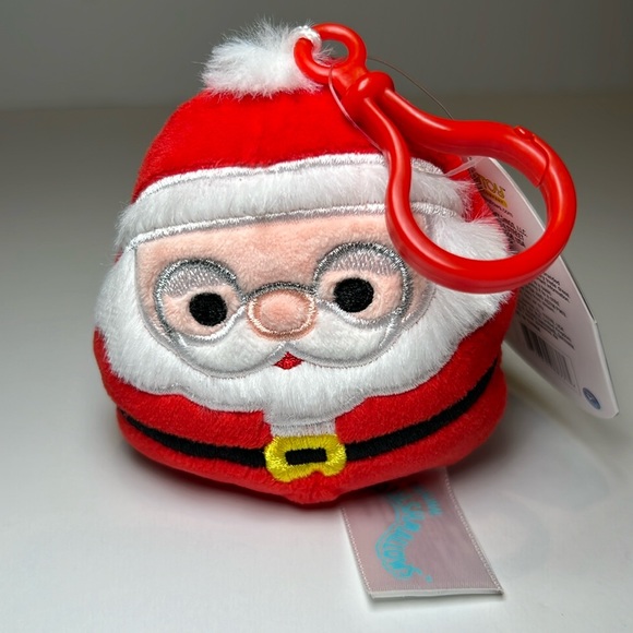 Squishmallows Nick Santa Claus Stuffed Plush Clip 3" - Picture 1 of 4